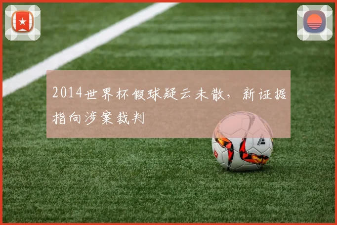 2014世界杯假球疑云未散，新证据指向涉案裁判